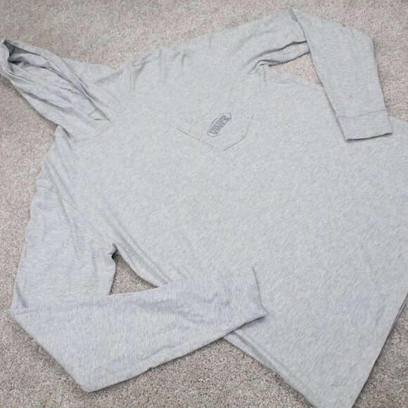 Vineyard Vines Hoodie Mens Small Gray Football L/S Pullover Hooded Sweatshirt - Picture 7 of 14